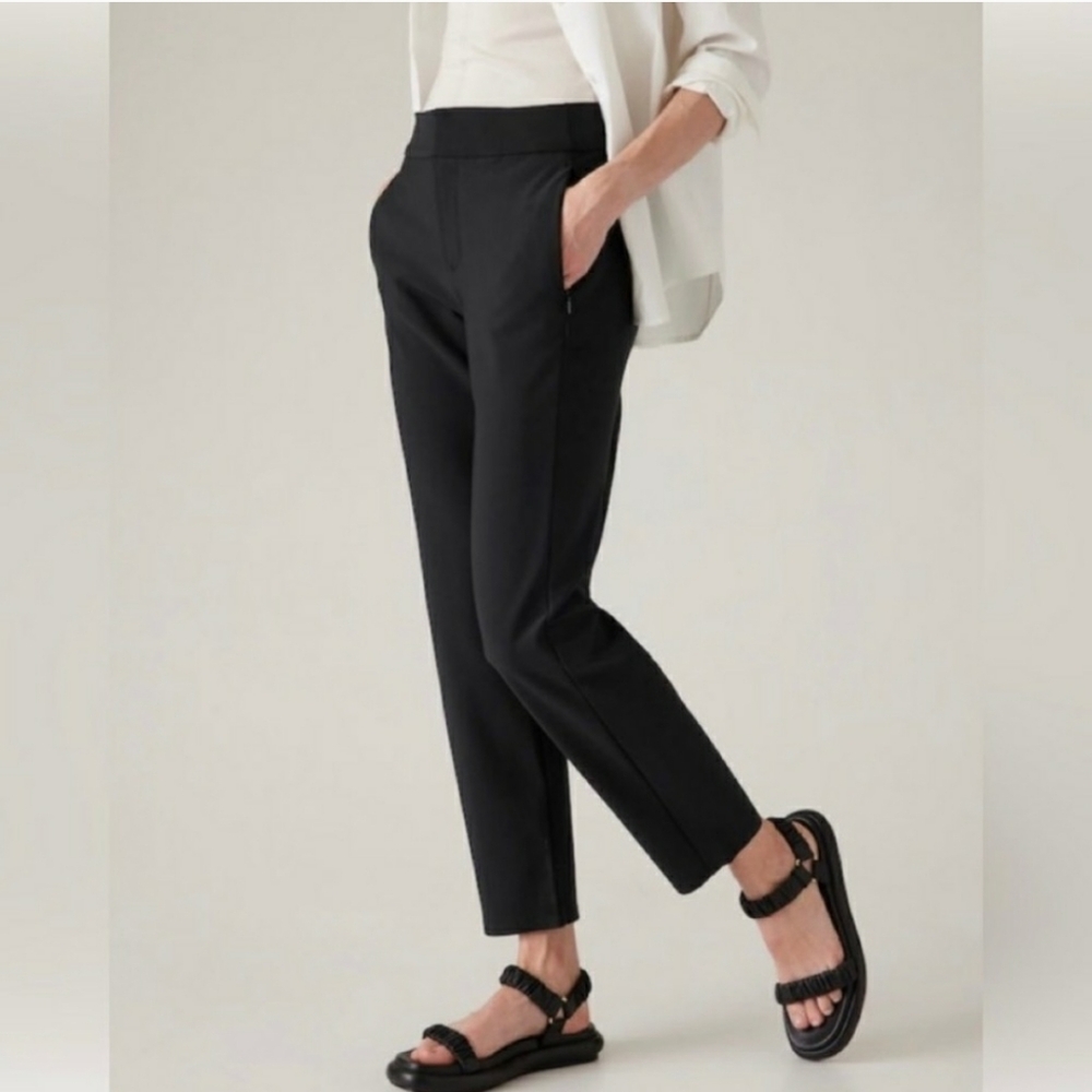 Athleta Black Slim Ankle Trousers
